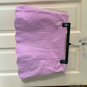 Lilly Pulitzer Seersucker Scallop Skort